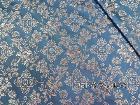 Ecclesiastical light-weight rayon fabric with crosses and flowers (IERO 76) -  Liturgical Fabrics